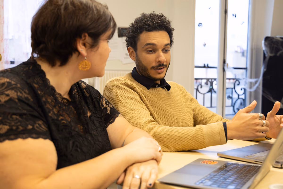 Atelier de cadrage entre un consultant Hymaïa et une cliente